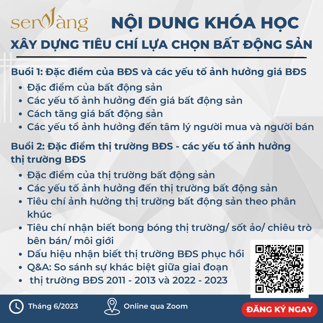 xây dựng tiêu chí lựa chọn bất động sản 