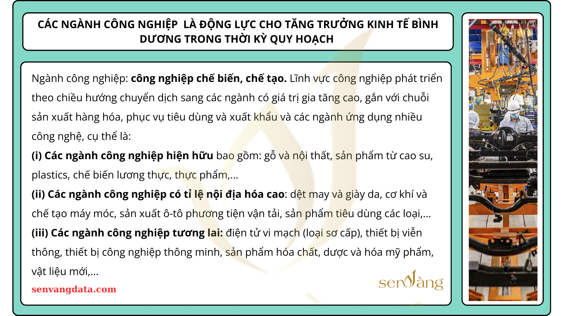 Quy hoạch phát triển Khu công nghiệp - Cụm công nghiệp Tỉnh Bình Dương thời kỳ 2021-2030, tầm nhìn đến năm 2050