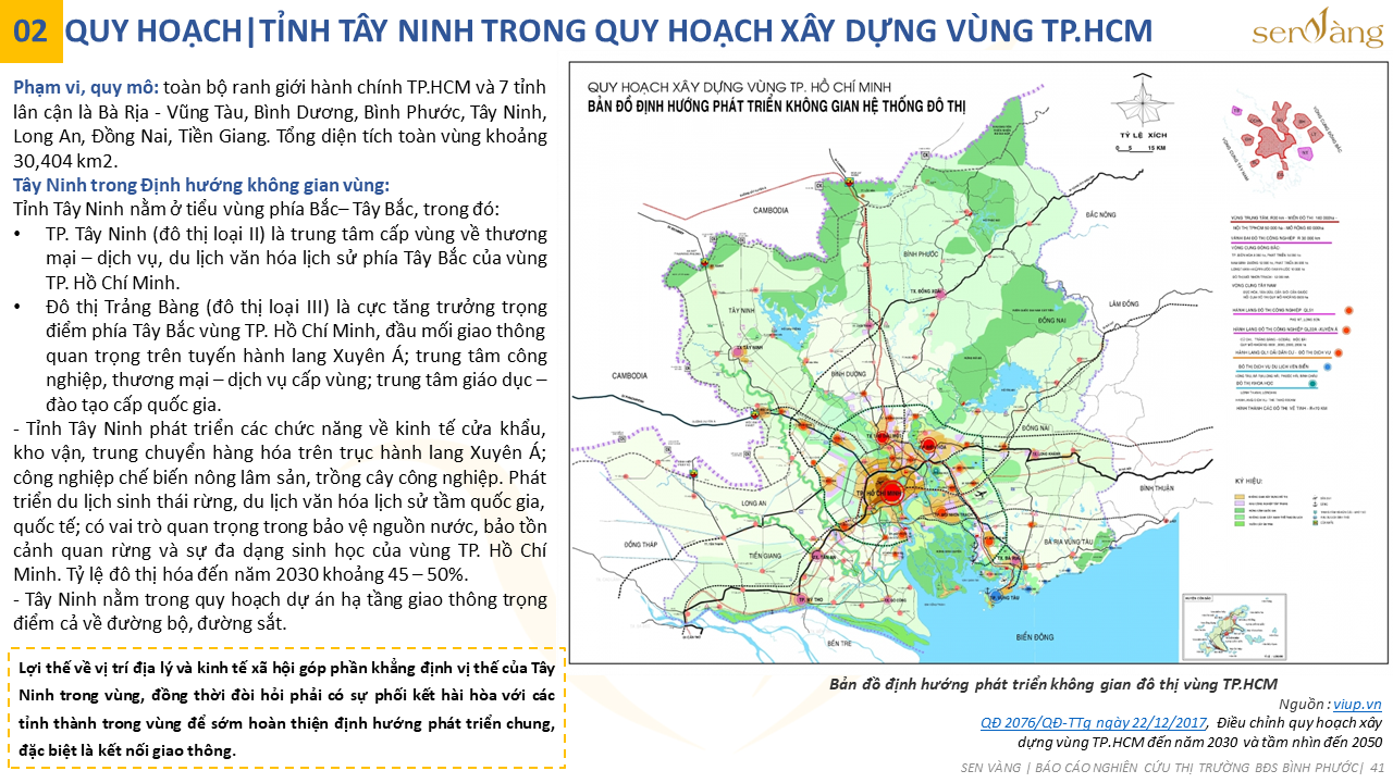 Tóm tắt quy hoạch Tỉnh Tây Ninh thời kỳ 2021-2030, tầm nhìn đến năm 2050