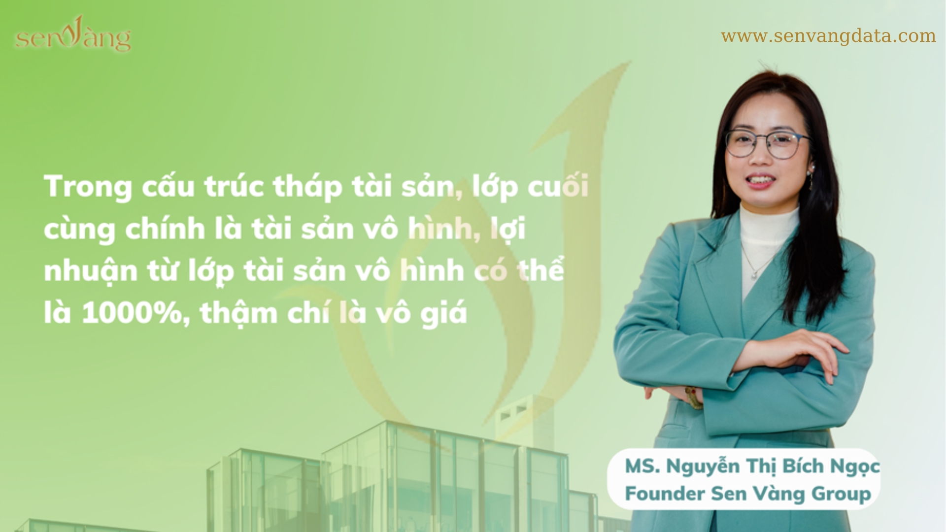 Nhận định của Ms. Bích Ngọc - Founder Sen Vàng Group về cấu trúc tháp tài sản.