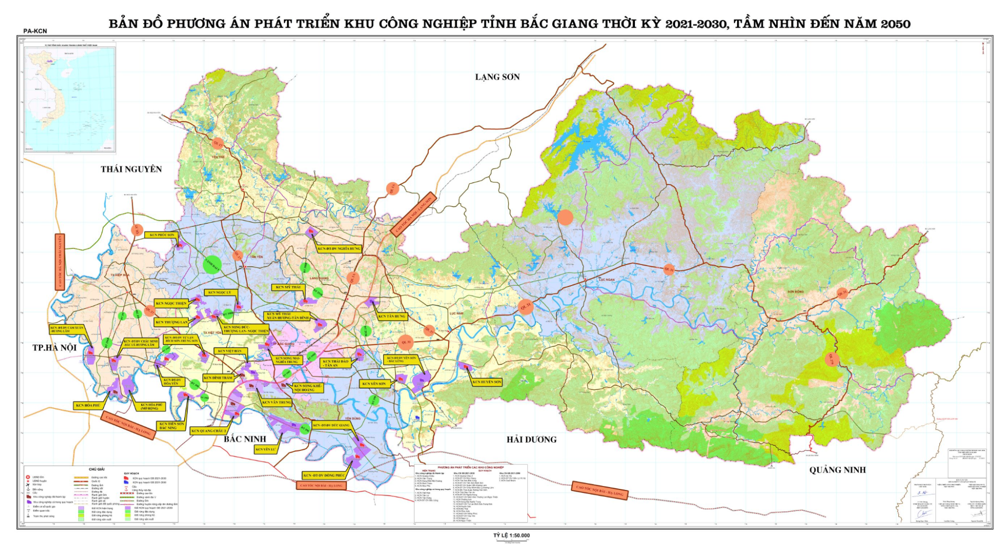 Bản đồ địa lý tỉnh Bắc Giang. Nguồn: Sen Vàng tổng hợp