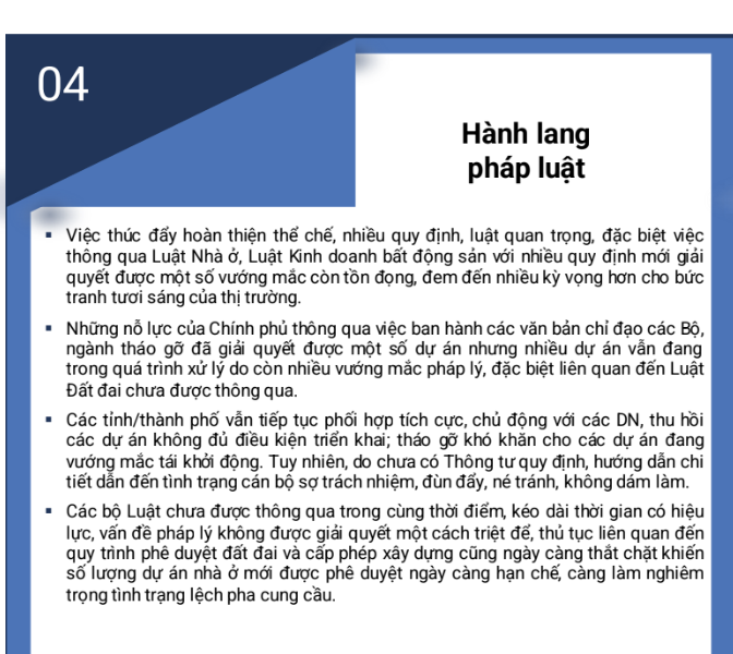 2024, điểm nghẽn pháp lý sẽ được gỡ vướng, thị trường bất động sản sẽ đi vào kỳ phục hồi