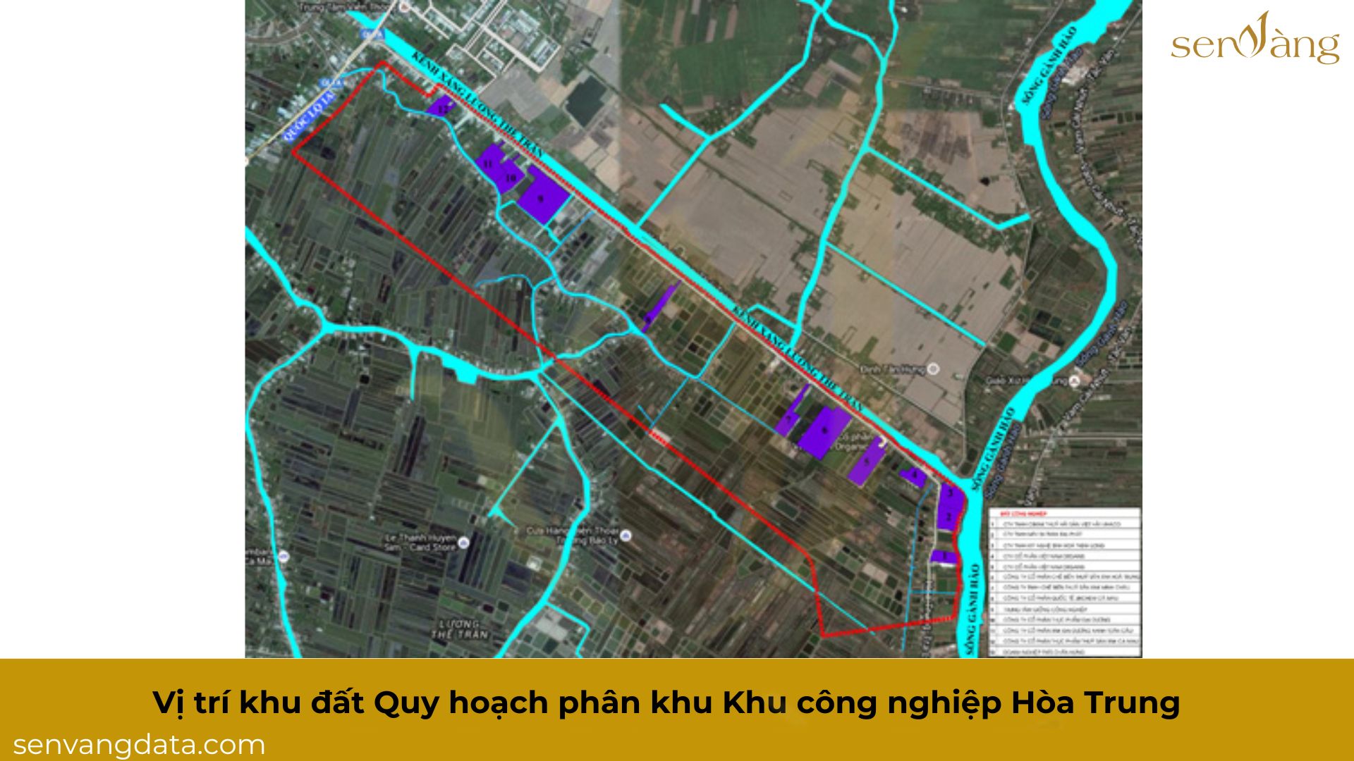 Vị trí khu đất Quy hoạch phân khu Khu công nghiệp Hòa Trung