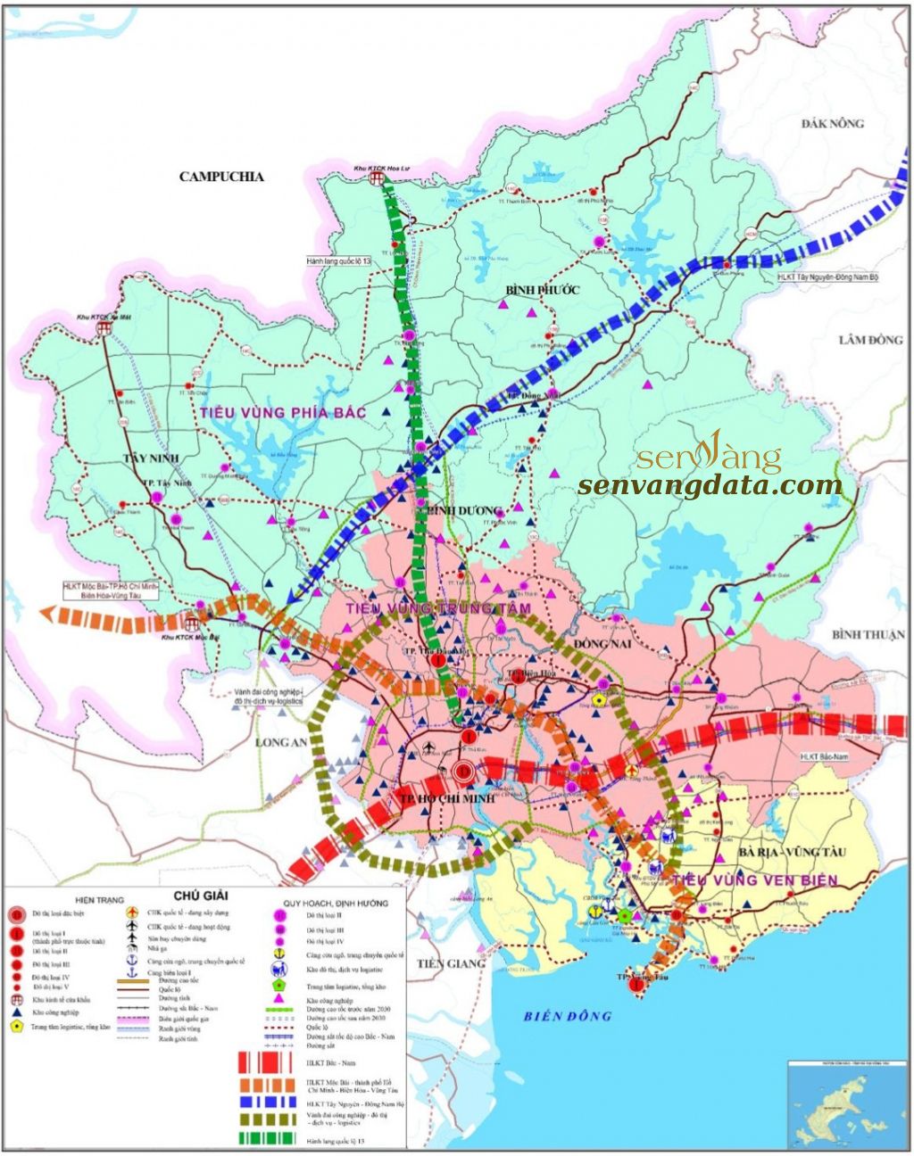 Phác họa tổ chức không gian phát triển vùng Đông Nam Bộ thời kỳ 2021-2030 và tầm nhìn đến năm 2050